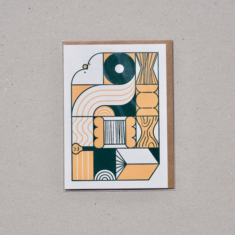 BINDERY, GREETING CARD by Will Luz