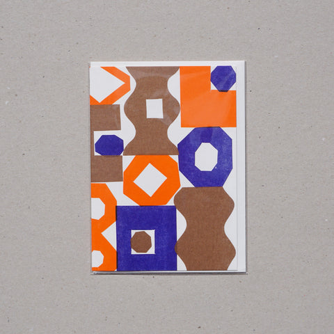SHAPES #1, GREETING CARD by JP Calver