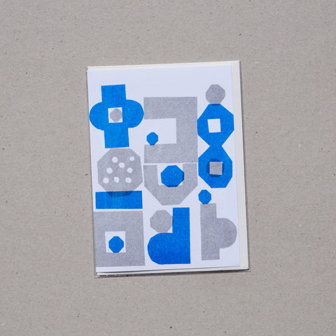 SHAPES #2, GREETING CARD by JP Calver