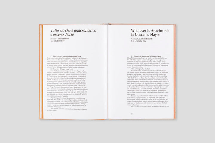 JUS D'ORANGE by Camille Henrot, Estelle Hoy