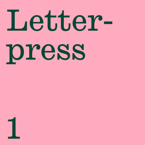 INTRODUCTION TO LETTERPRESS PRINTING 25/05/2024
