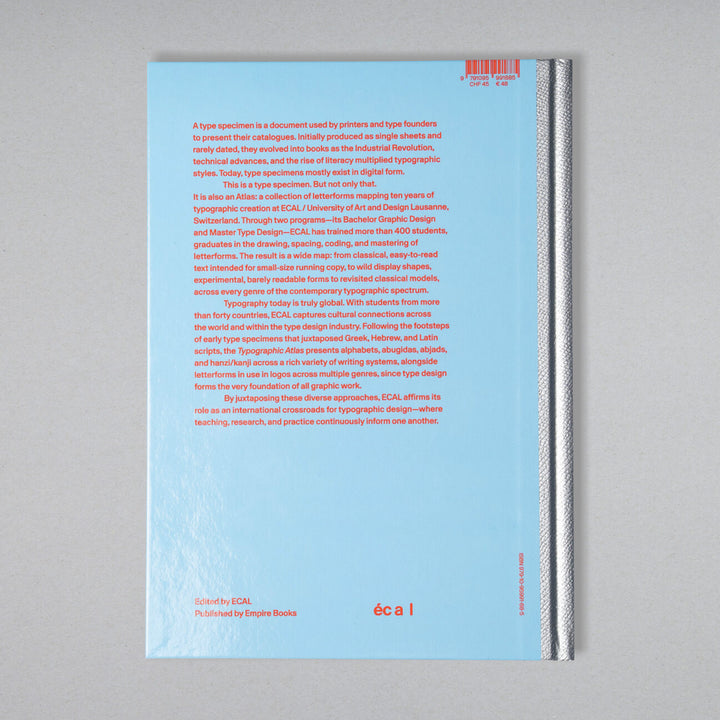 ECAL A TYPOGRAPHIC ATLAS by ECAL