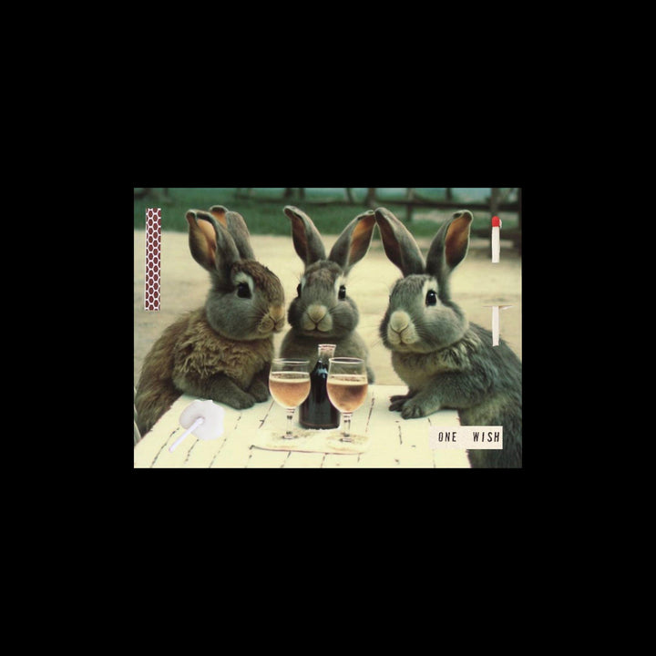 WINE BUNNIES by Wish Cards