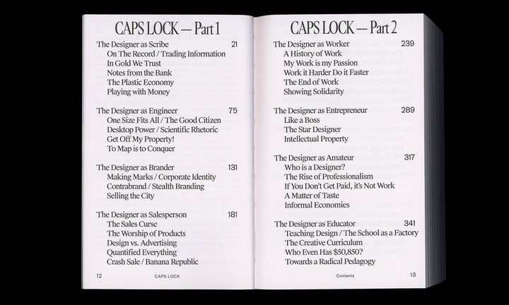 CAPS LOCK: HOW CAPITALISM TOOK HOLD OF GRAPHIC DESIGN, AND HOW TO ESCAPE FROM IT by Ruben Pater