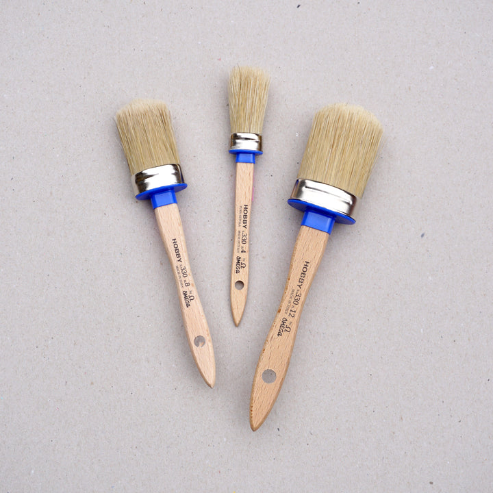 Oval Brush with Nickel Plated Ferrule