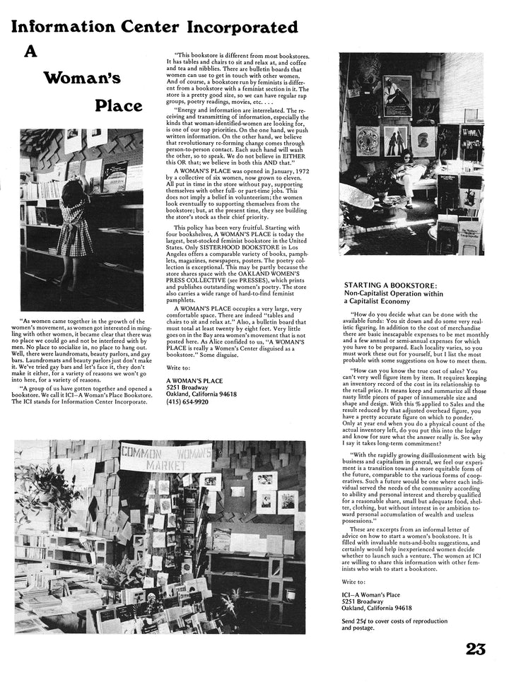 THE NEW WOMAN'S SURVIVAL CATALOG by Kirsten Grimstad and Susan Rennie