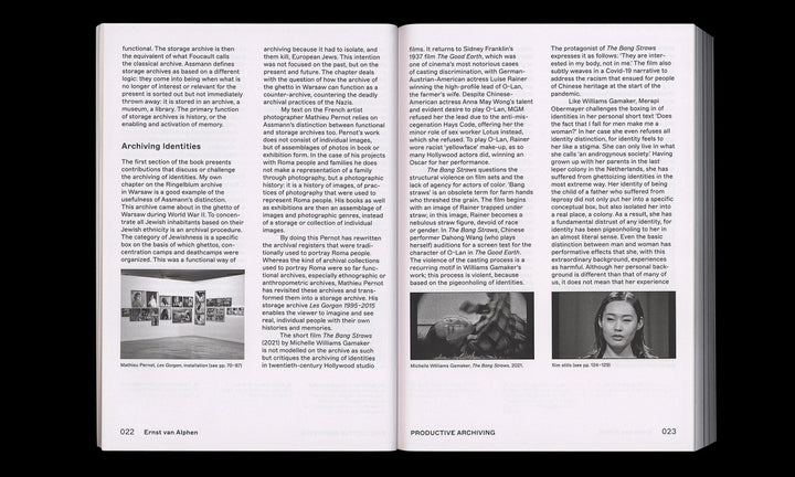 PRODUCTIVE ARCHIVING: ARTISTIC STRATEGIES, FUTURE MEMORIES, AND FLUID IDENTITIES by Ernst van Alphen