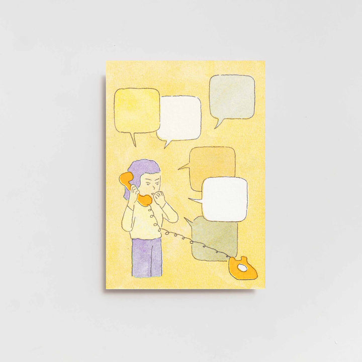 RISO POSTCARDS, SET OF 8 by Asuka Okajima