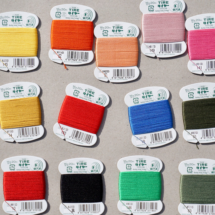 Japanese Buttonhole Thread, 100% Silk, 20m