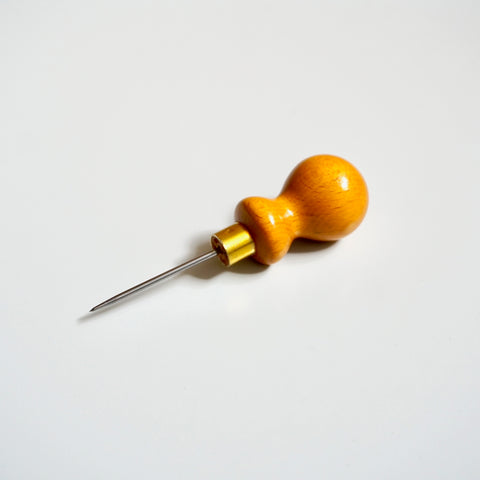 Awl with Light Wood Grip Handle