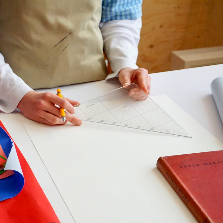 [Set of 2] Japanese Triangular Gridded Rulers, 30cm