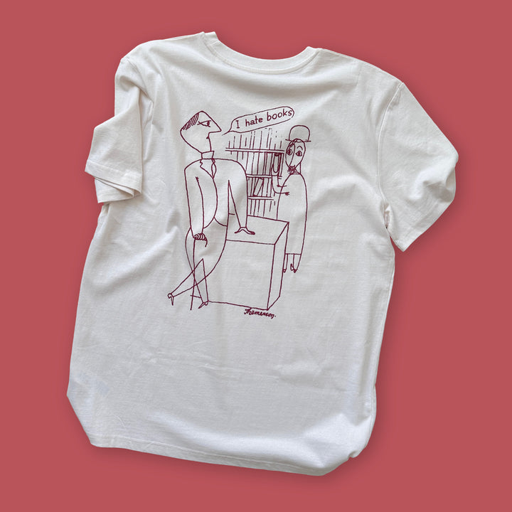 'I HATE BOOKS' GABERBOCCHUS PRESS TEE by LCBA