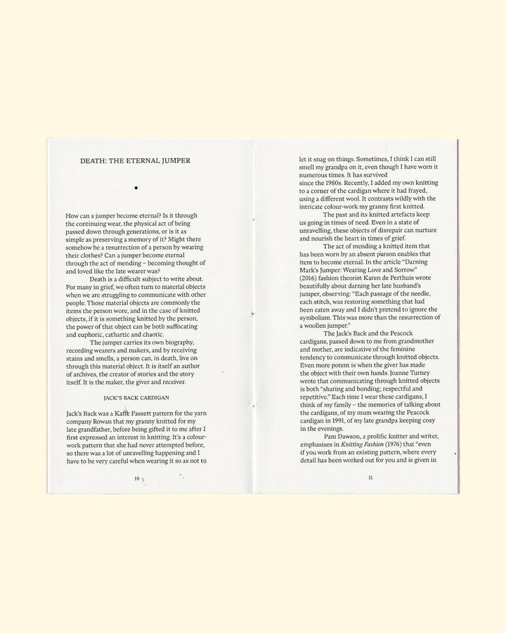 SOFTNESS: A MEDITATION ON KNITTING by Jean Oberlander