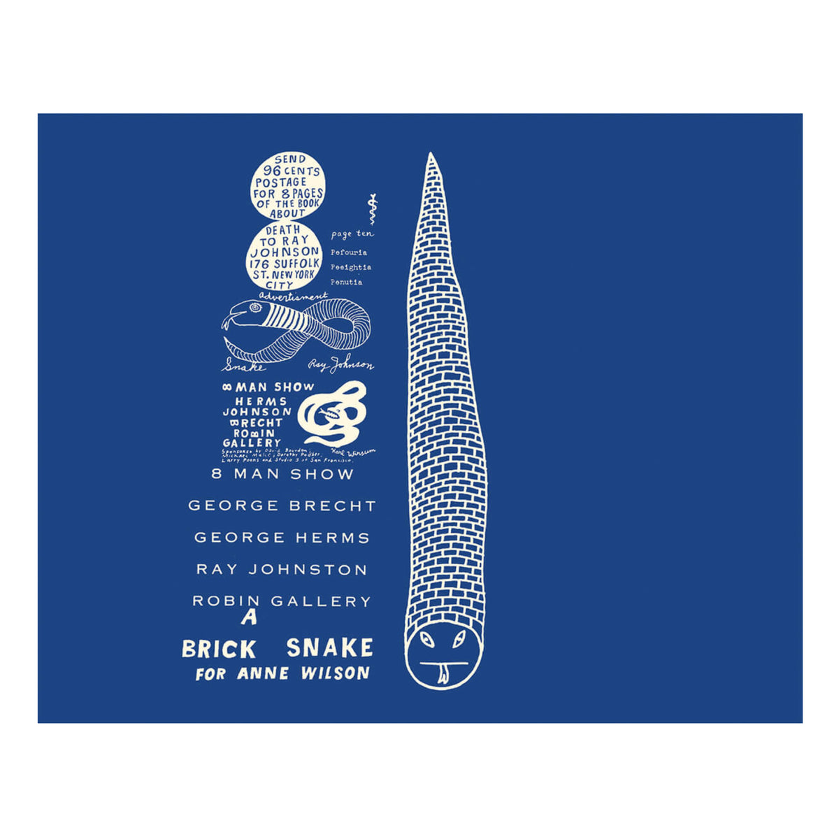 London Centre for Book Arts – THE PAPER SNAKE by Ray Johnson