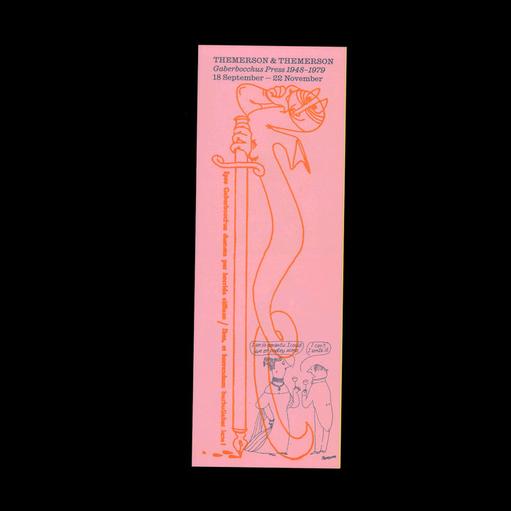 THEMERSON & THEMERSON: GABERBOCCHUS PRESS 1948–1979 by LCBA