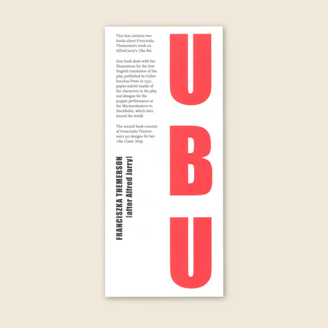 UBU TO YOU! by Franciszka Themerson