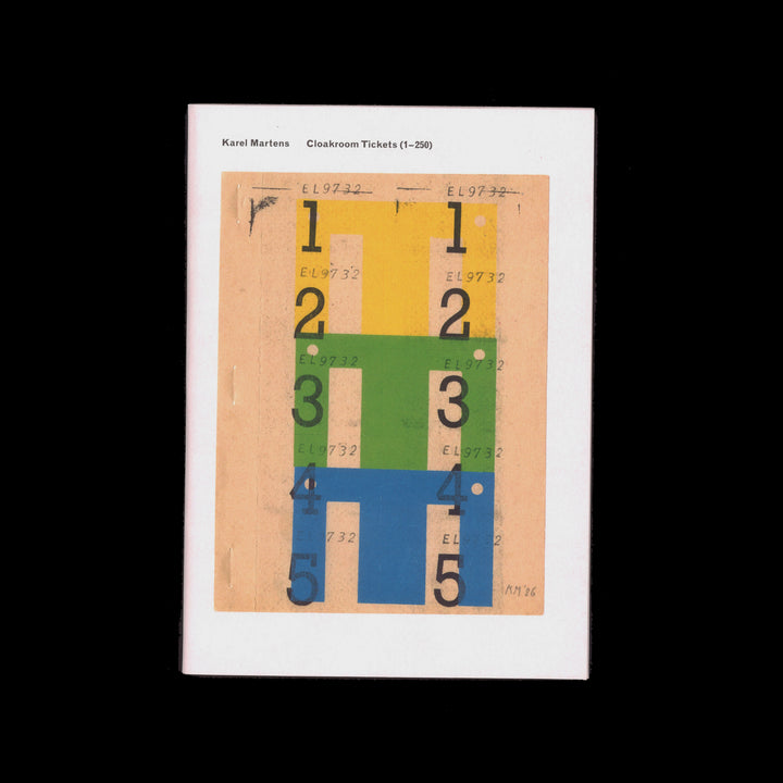 CLOAKROOM TICKETS (1–250) by Karel Martens