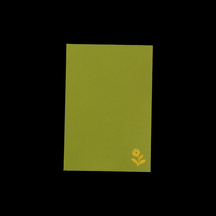 FLOWER NOTEBOOK, KIWI & YELLOW by LCBA