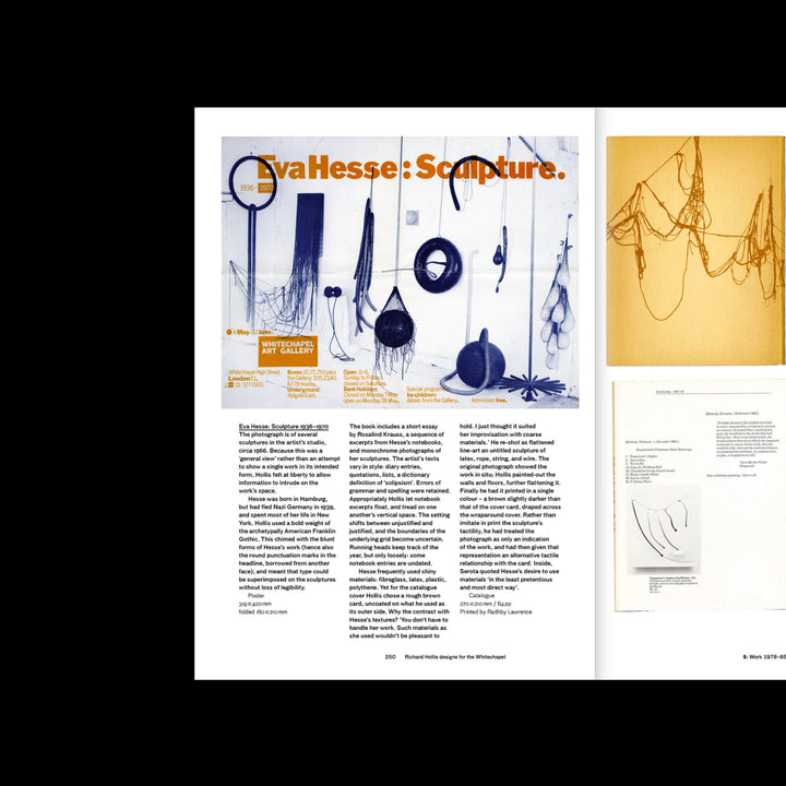 RICHARD HOLLIS DESIGNS FOR THE WHITECHAPEL: A GRAPHIC DESIGNER AND AN ART GALLERY IN TWENTIETH-CENTURY LONDON by Christopher Wilson