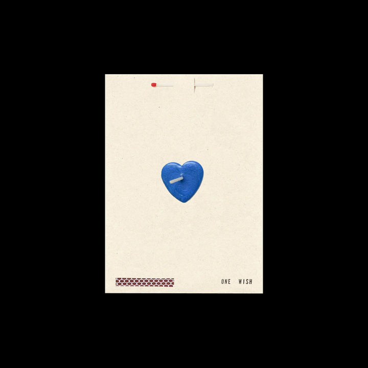 BLUE HEART by Wish Cards
