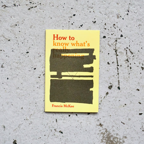 HOW TO KNOW WHAT’S REALLY HAPPENING by Francis McKee