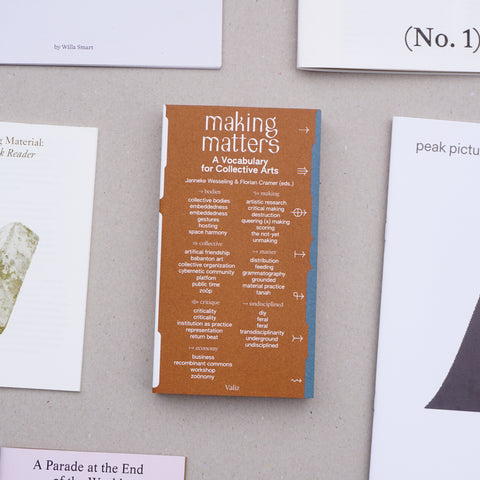 MAKING MATTERS: A VOCABULARY FOR COLLECTIVE ARTS by Janneke Wesseling, Florian Cramer