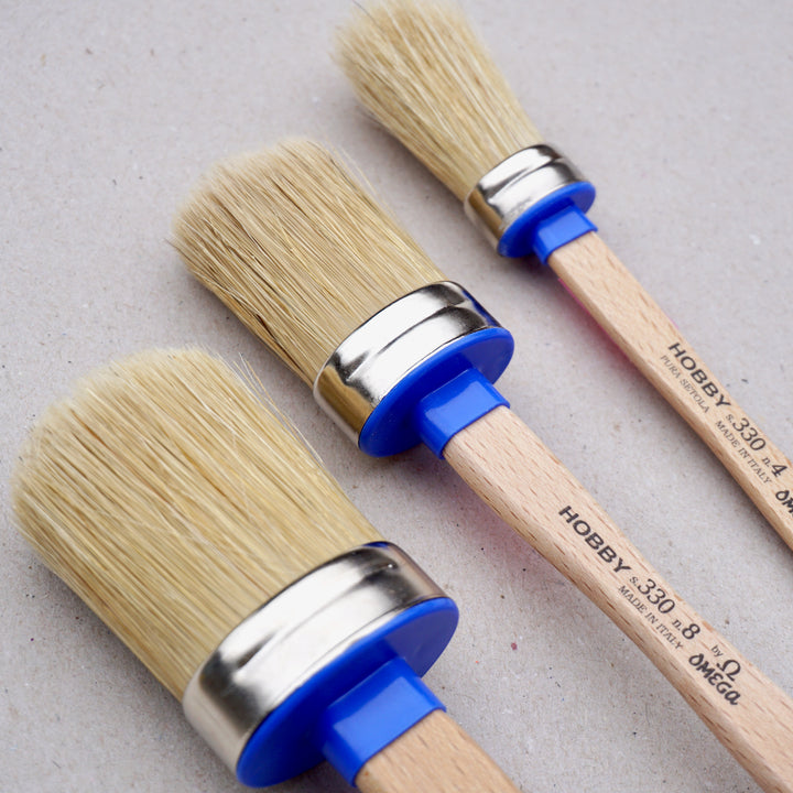 Oval Brush with Nickel Plated Ferrule