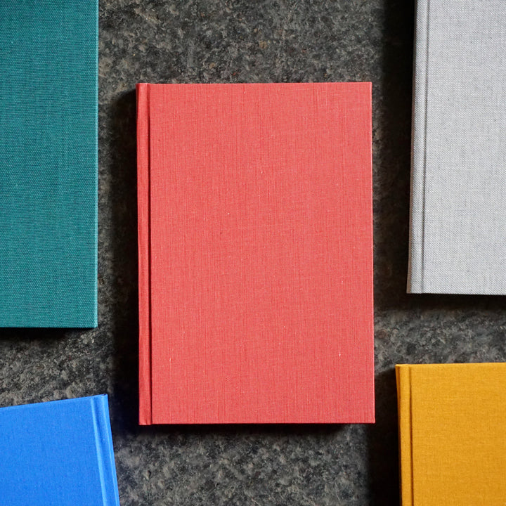 HANDMADE NOTEBOOK, Vintage Pink, Lined or Plain