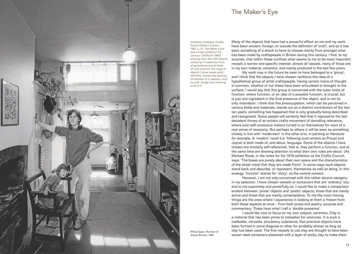 SEEING THINGS: COLLECTED WRITING ON ART, CRAFT AND DESIGN by Alison Britton