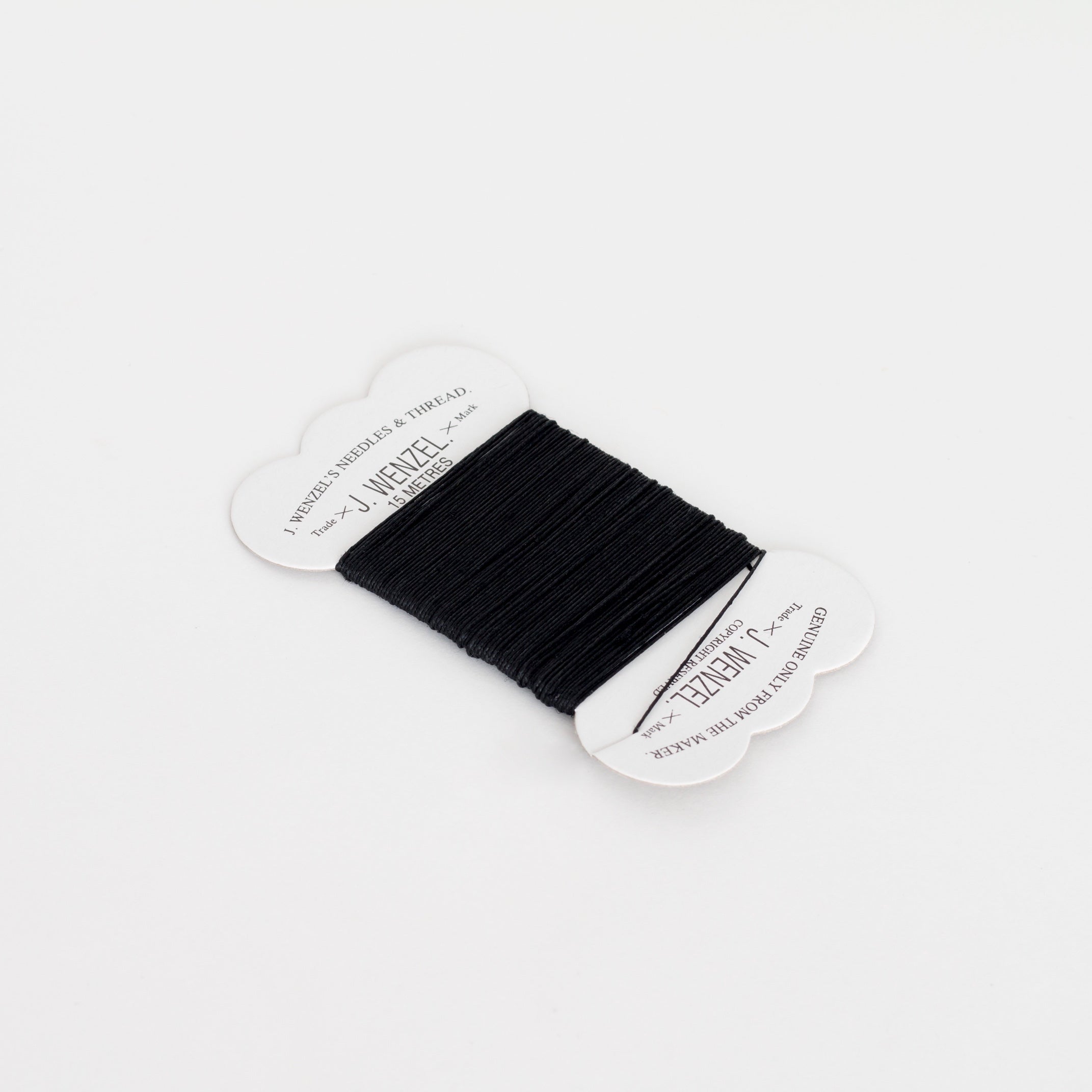 Linen Thread, 15 Metres, Black