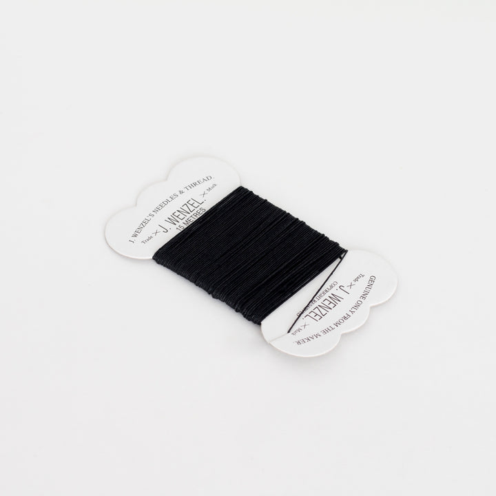 Linen Thread, 15 Metres, Black
